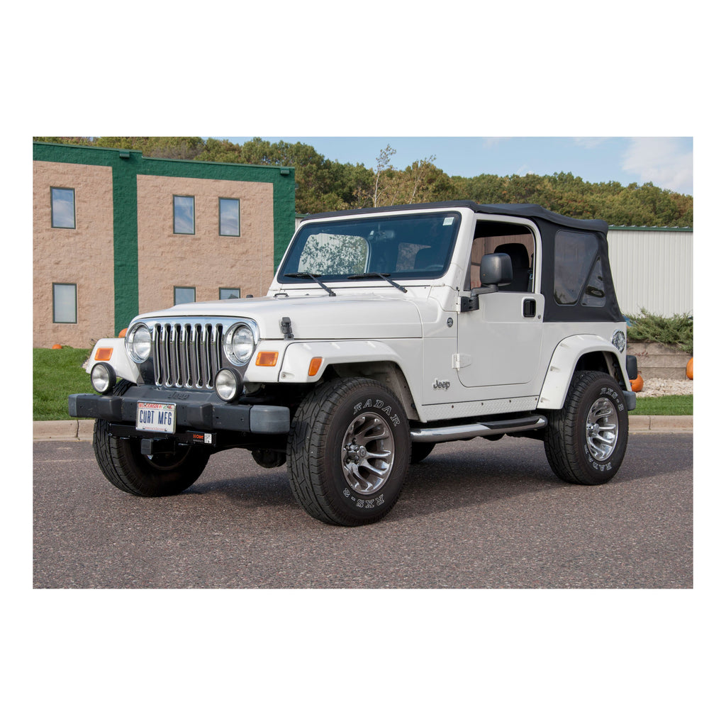 CURT 31028 2" Front Receiver Hitch, Select Jeep Wrangler TJ (Drilling Required)
