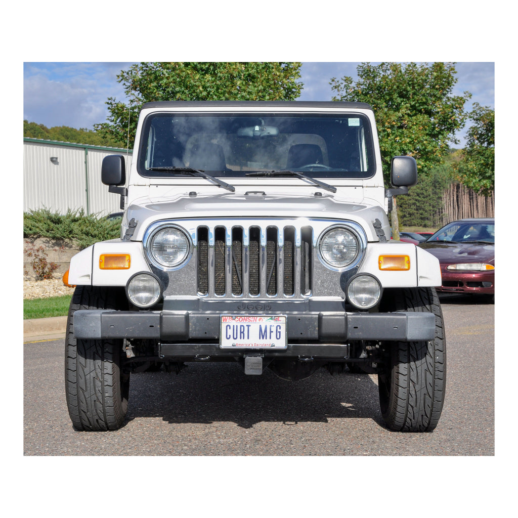 CURT 31028 2" Front Receiver Hitch, Select Jeep Wrangler TJ (Drilling Required)