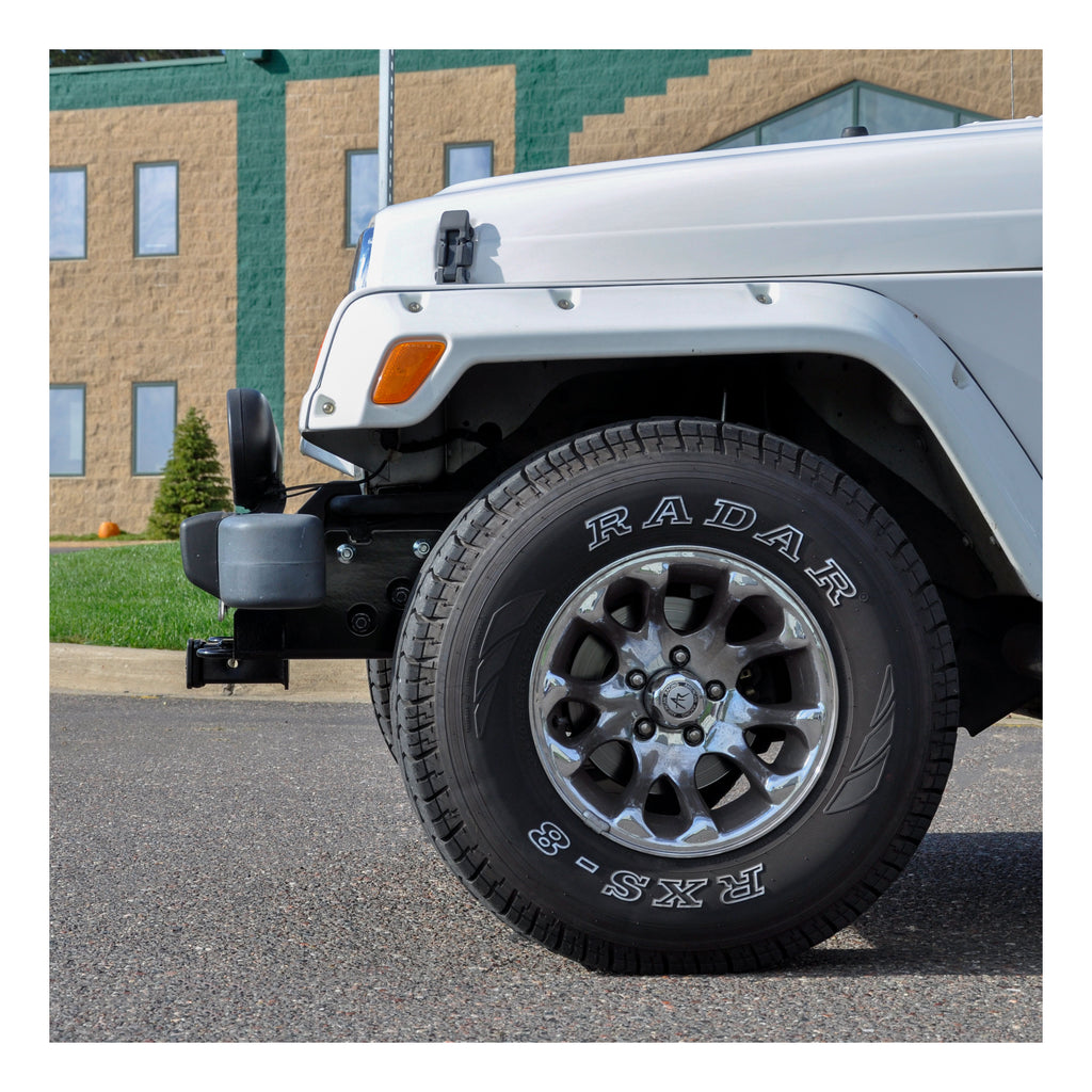 CURT 31028 2" Front Receiver Hitch, Select Jeep Wrangler TJ (Drilling Required)