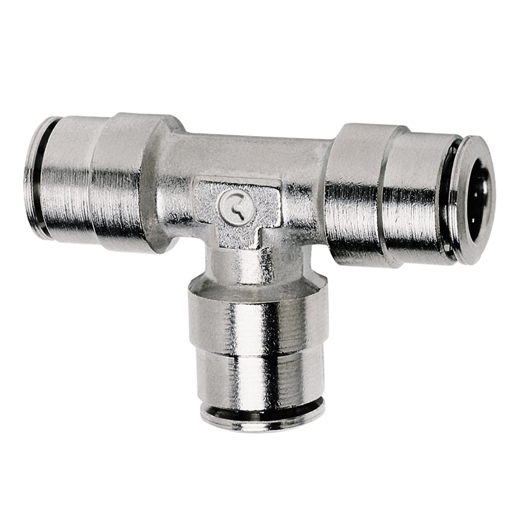 Firestone Ride-Rite WR17603105 Union Tee 3/8 in. Tubing Nickel - (25 per pack)