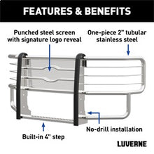 Load image into Gallery viewer, Luverne 310713-321112 LUVERNE 310713-321112 Prowler Max Custom Stainless Steel Truck Grille Guard; Sel for Select Chevrolet Silverado HD, Chevrolet Silverado HD, GMC Sierra HD, GMC Sierra HD