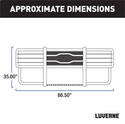 Luverne 310713-321512 LUVERNE 310713-321512 Prowler Max Custom Stainless Steel Truck Grille Guard; Sel for Select Chevrolet Silverado HD, Chevrolet Silverado HD