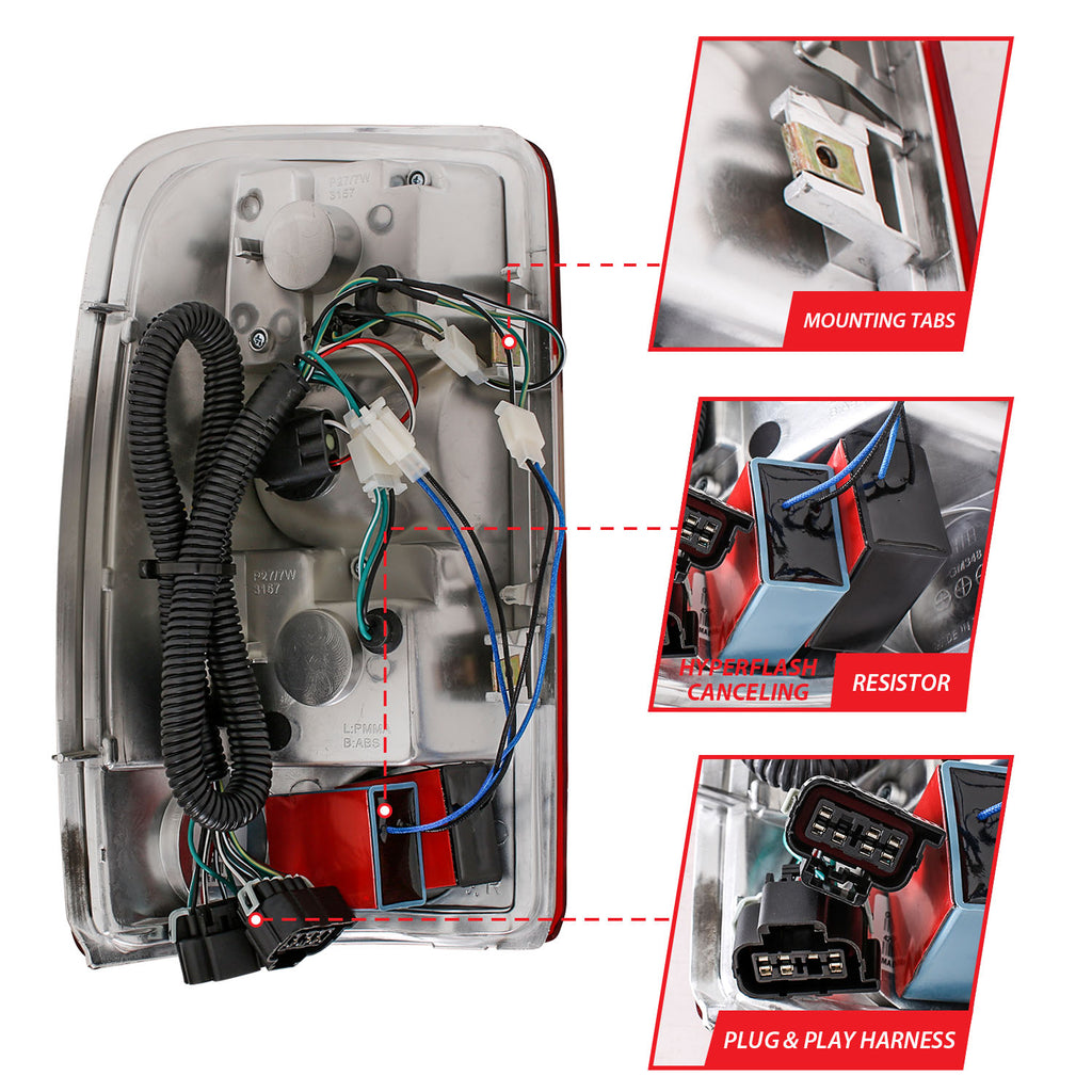 ANZO USA 311001 Tail Light Assembly for Select Chevrolet Suburban 1500, Chevrolet Suburban 2500, Chevrolet Tahoe, GMC Yukon, GMC Yukon XL 1500, GMC Yukon XL