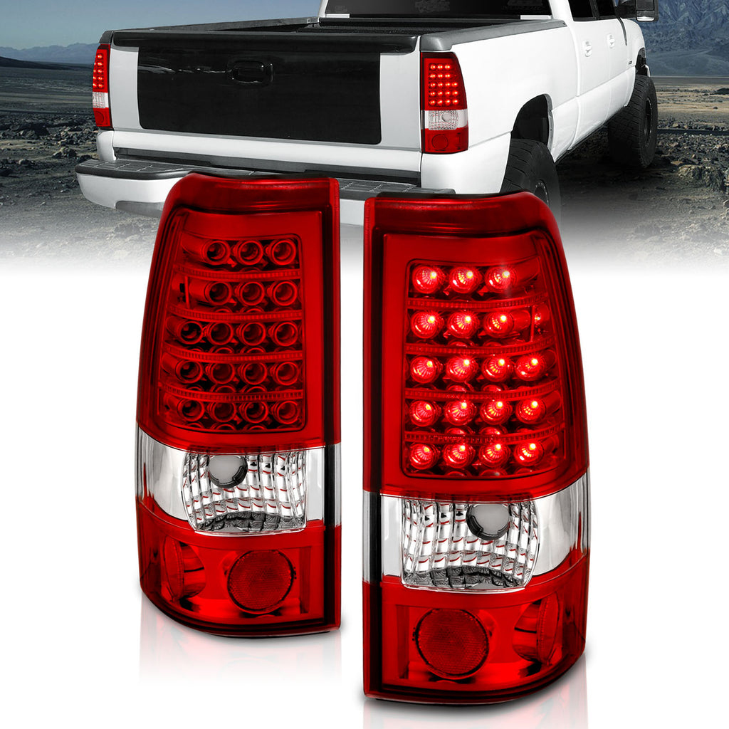 ANZO USA 311010 Tail Light Assembly for Select Chevrolet Silverado 1500, Chevrolet Silverado 2500, Chevrolet Silverado HD, Chevrolet Silverado HD, GMC Sierra 1500, GMC Sierra