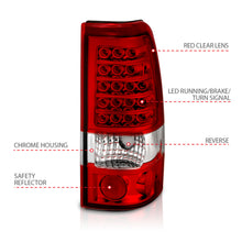 Load image into Gallery viewer, ANZO USA 311010 Tail Light Assembly for Select Chevrolet Silverado 1500, Chevrolet Silverado 2500, Chevrolet Silverado HD, Chevrolet Silverado HD, GMC Sierra 1500, GMC Sierra