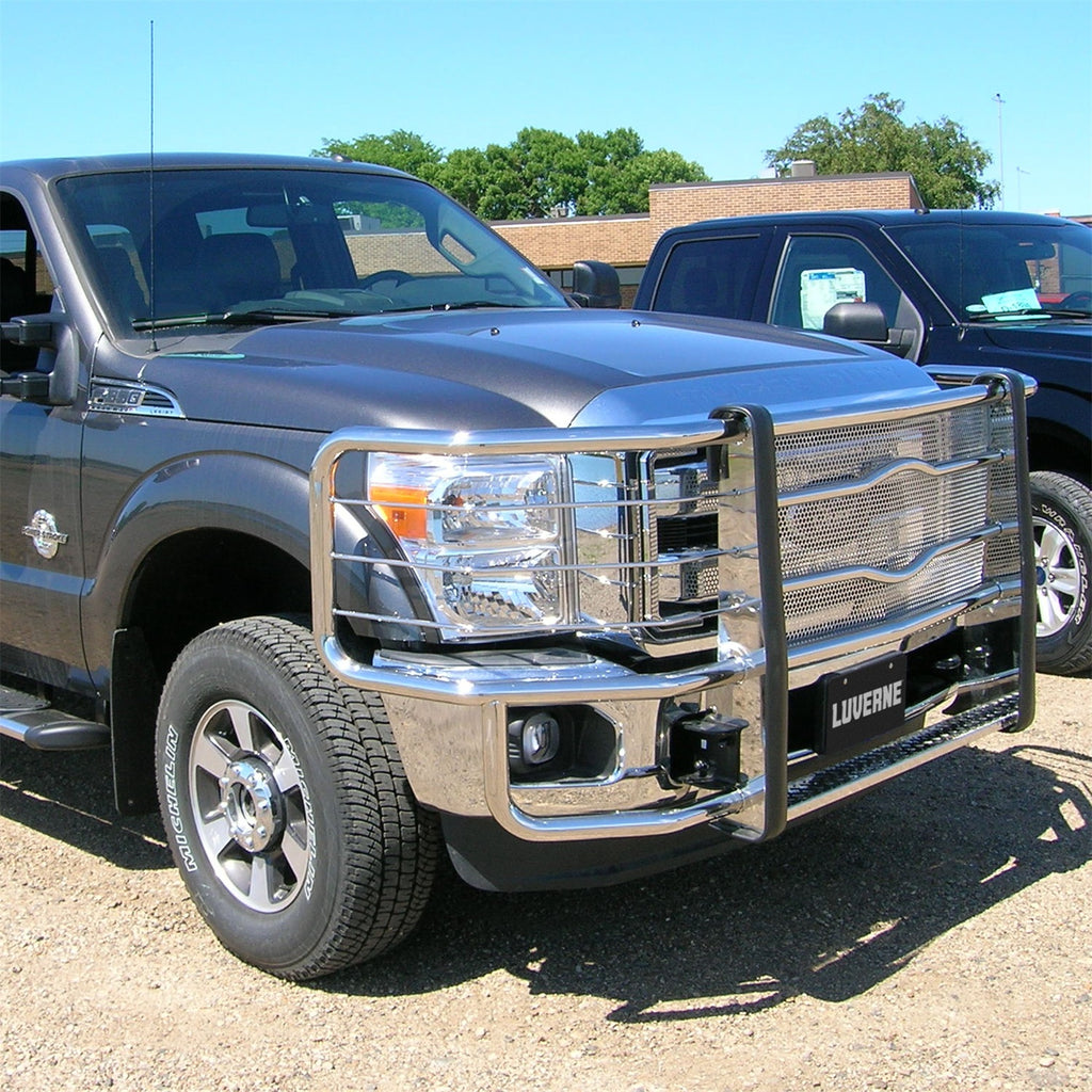 Luverne 311123 LUVERNE 311123 Prowler Max Polished Stainless Grille Guard (No Brackets) for Select Ford F-250 Super Duty, Ford F-350 Super Duty