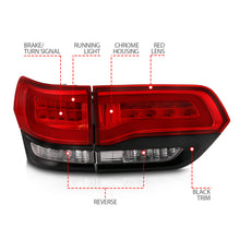 Load image into Gallery viewer, ANZO USA 311268 Tail Light Assembly for Select Jeep Grand Cherokee, Jeep Grand Cherokee WK