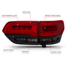 Load image into Gallery viewer, ANZO USA 311269 Tail Light Assembly for Select Jeep Grand Cherokee, Jeep Grand Cherokee WK