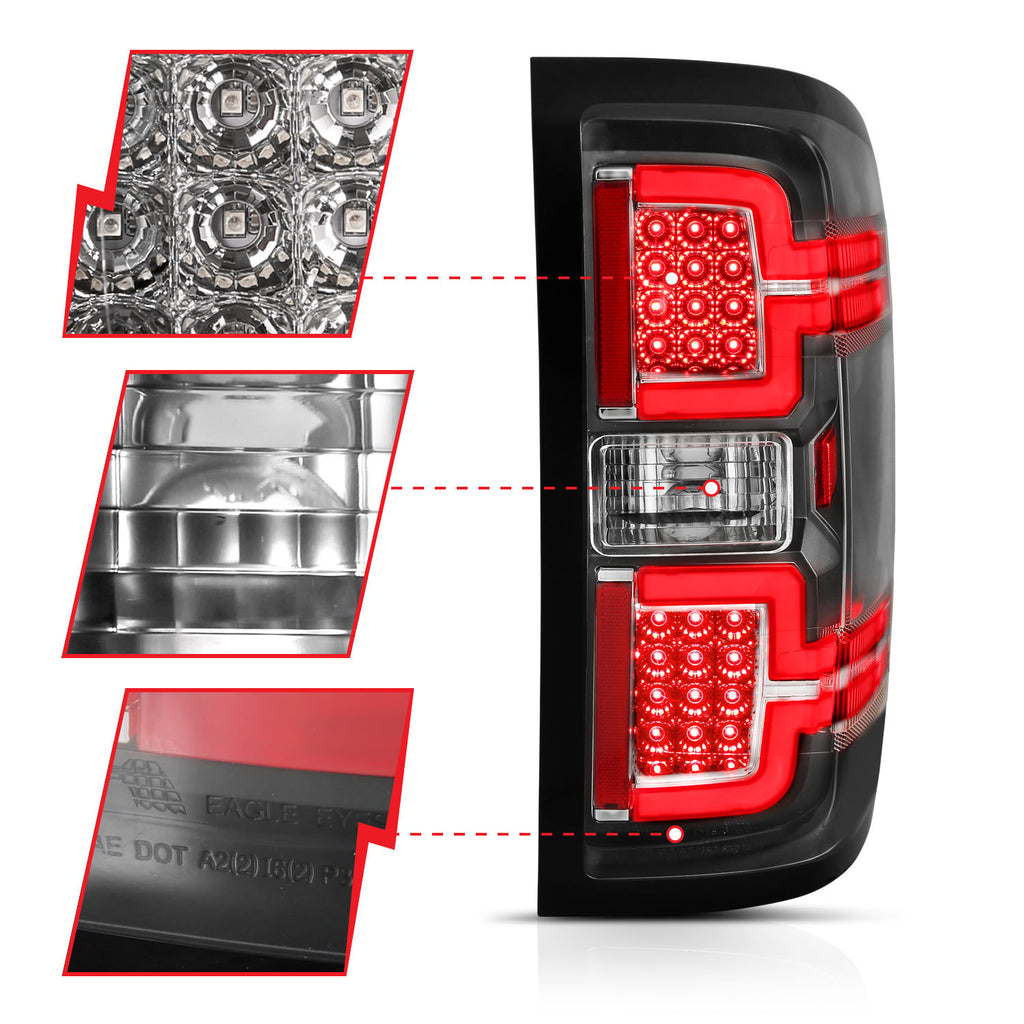 ANZO USA 311289 ANZO USA Led Taillights for Select Chevrolet Silverado 1500, Chevrolet Silverado 2500, Chevrolet Silverado HD, Chevrolet Silverado 3500, Chevrolet Silverado HD, GMC Sierra HD
