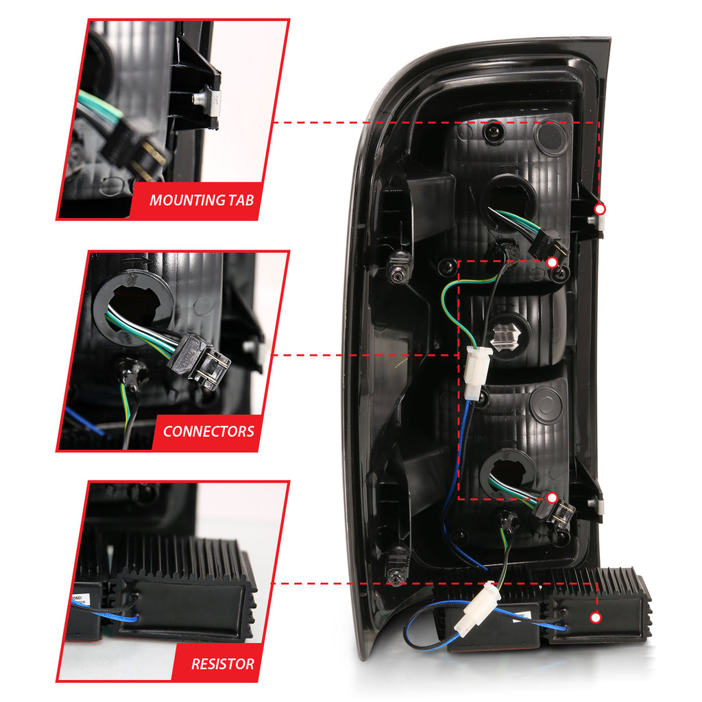 ANZO USA 311291 ANZO USA Led Taillights for Select Chevrolet Silverado 1500, Chevrolet Silverado 2500, Chevrolet Silverado HD, Chevrolet Silverado 3500, Chevrolet Silverado HD, GMC Sierra HD