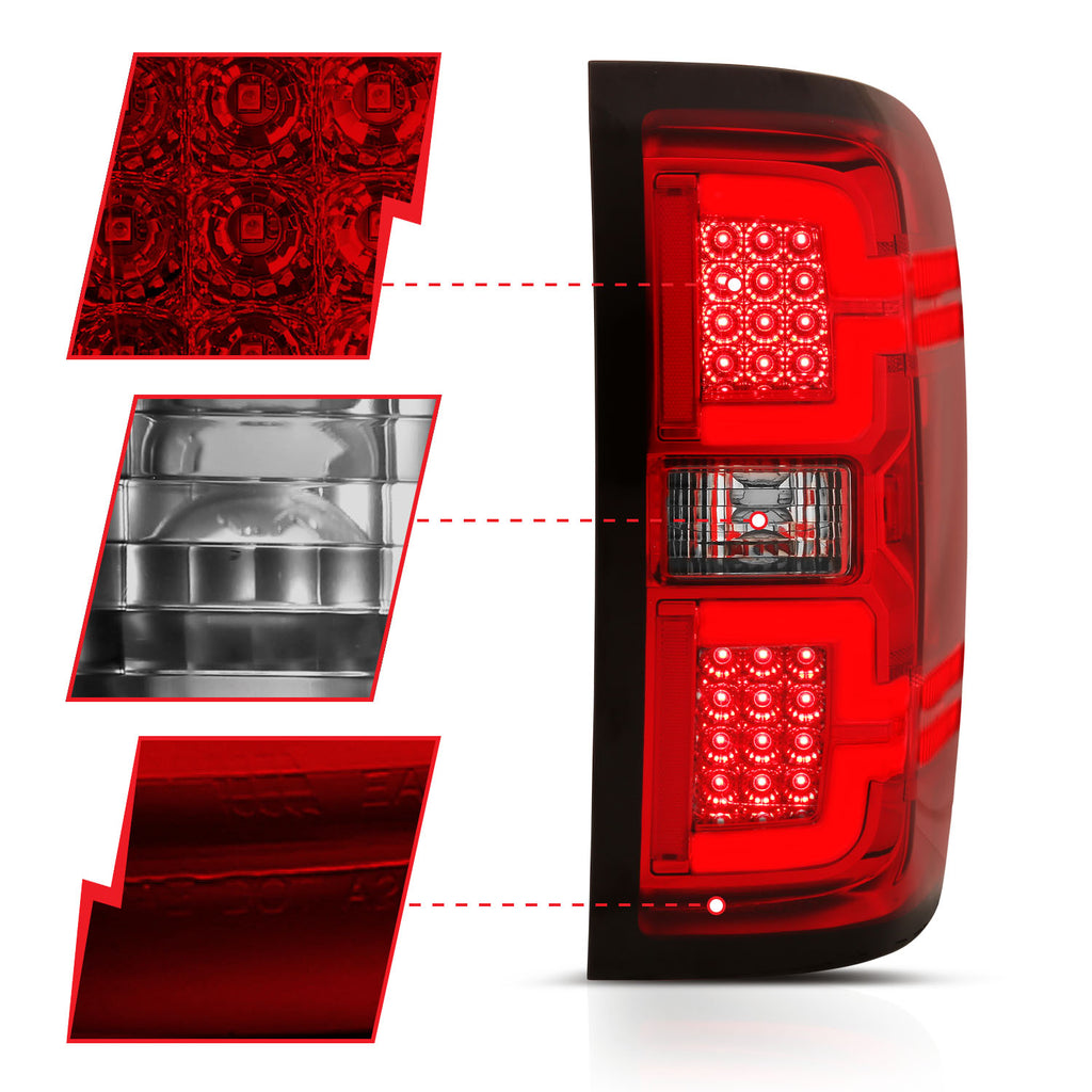 ANZO USA 311292 ANZO USA Led Taillights for Select Chevrolet Silverado 1500, Chevrolet Silverado 2500, Chevrolet Silverado HD, Chevrolet Silverado 3500, Chevrolet Silverado HD, GMC Sierra HD