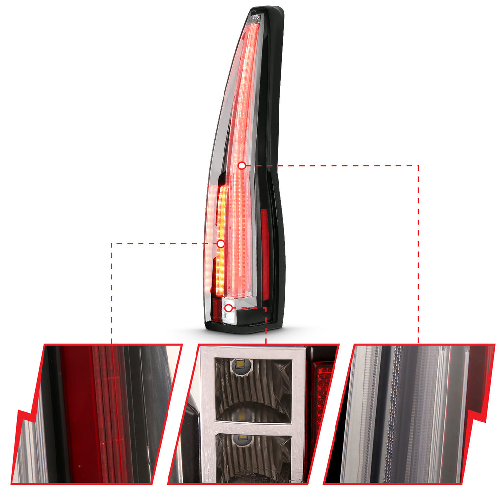 ANZO USA 311296 ANZO USA Led Taillights for Select Cadillac Escalade, Cadillac Escalade ESV