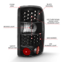 Load image into Gallery viewer, ANZO USA 311298 ANZO USA Led Taillights for Select Chevrolet Suburban 1500, Chevrolet Suburban 2500, Chevrolet Tahoe, GMC Yukon, GMC Yukon XL 1500, GMC Yukon XL