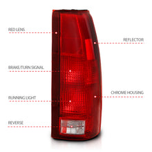 Load image into Gallery viewer, ANZO USA 311301 Tail Light Assembly for Select Cadillac Escalade, Chevrolet Blazer, Chevrolet C1500, Chevrolet C2500, Chevrolet C3500, Chevrolet K1500, Chevrolet K2500, Chevrolet K3500, Chevrolet Suburban 1500, Chevrolet Tahoe, GMC C1500, GMC C2500, GMC