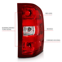 Load image into Gallery viewer, ANZO USA 311303 Tail Light Assembly for Select Chevrolet Silverado 1500, Chevrolet Silverado Classic, Chevrolet Silverado HD Classic, Chevrolet Silverado 2500, Chevrolet Silverado HD, Chevrolet Silverado HD Classic, Chevrolet Silverado 3500, Chevrolet