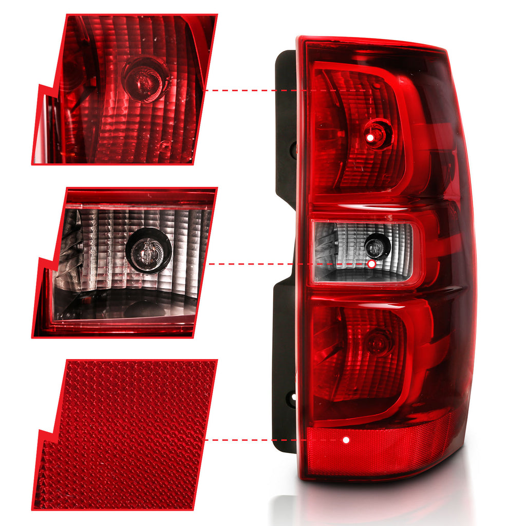 ANZO USA 311304 Tail Light Assembly for Select Chevrolet Suburban, Chevrolet Suburban 1500, Chevrolet Suburban 2500, Chevrolet Tahoe