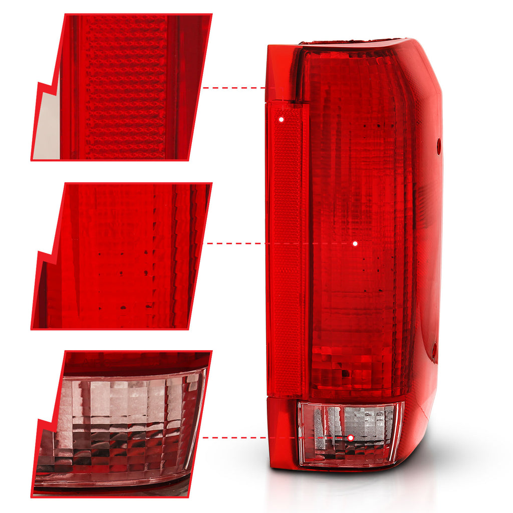 ANZO USA 311306 Tail Light Assembly for Select Ford Bronco, Ford F-150, Ford F-250