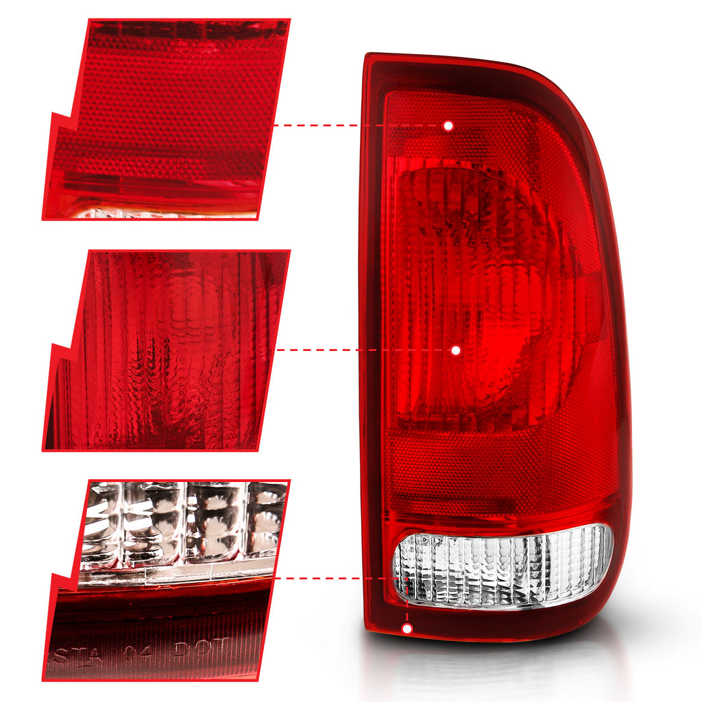 ANZO USA 311307 Tail Light Assembly for Select Ford F-150, Ford F-250 Super Duty, Ford F-350 Super Duty, Ford F-450 Super Duty, Ford F-550 Super Duty