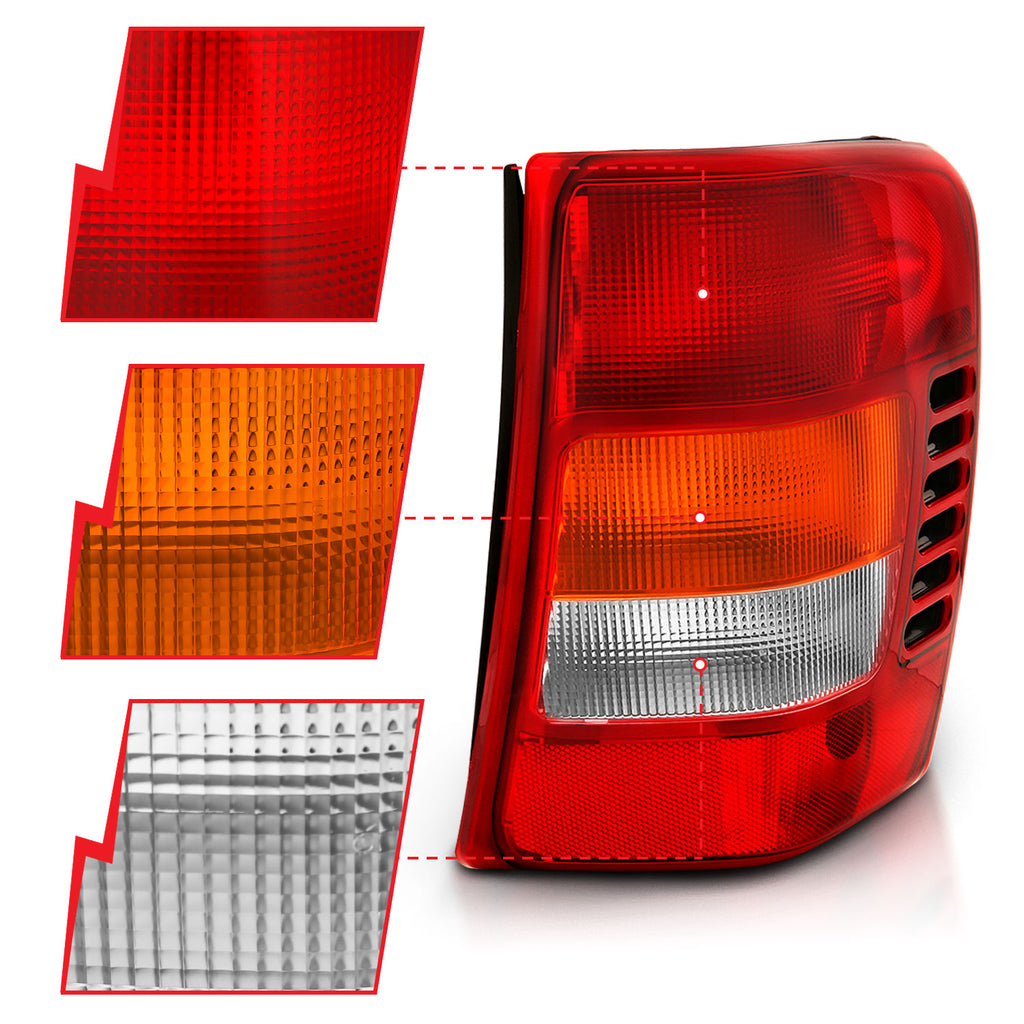 ANZO USA 311308 Tail Light Assembly for Select Jeep Grand Cherokee