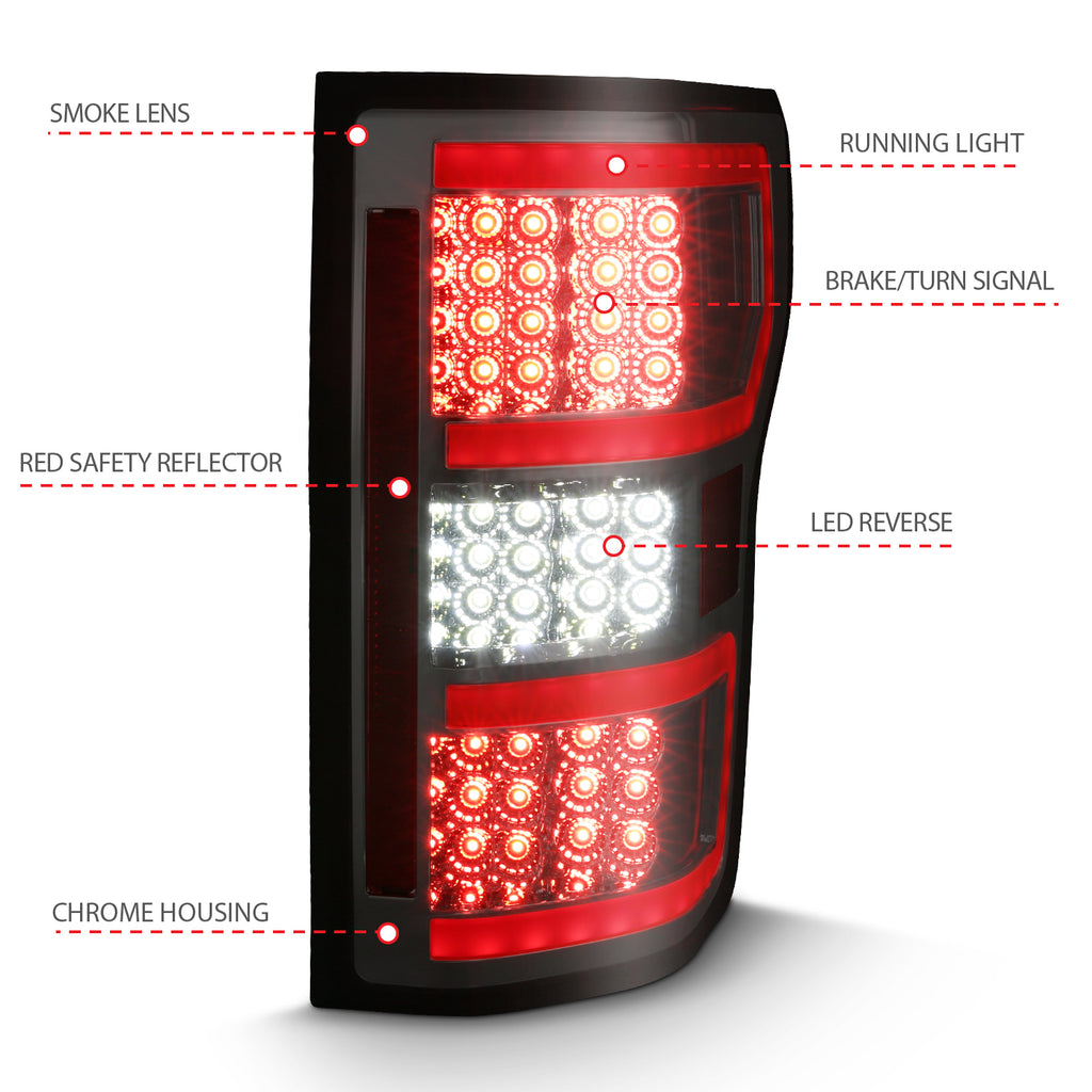 ANZO USA 311315 LED Tail Lights for Select Ford F-150
