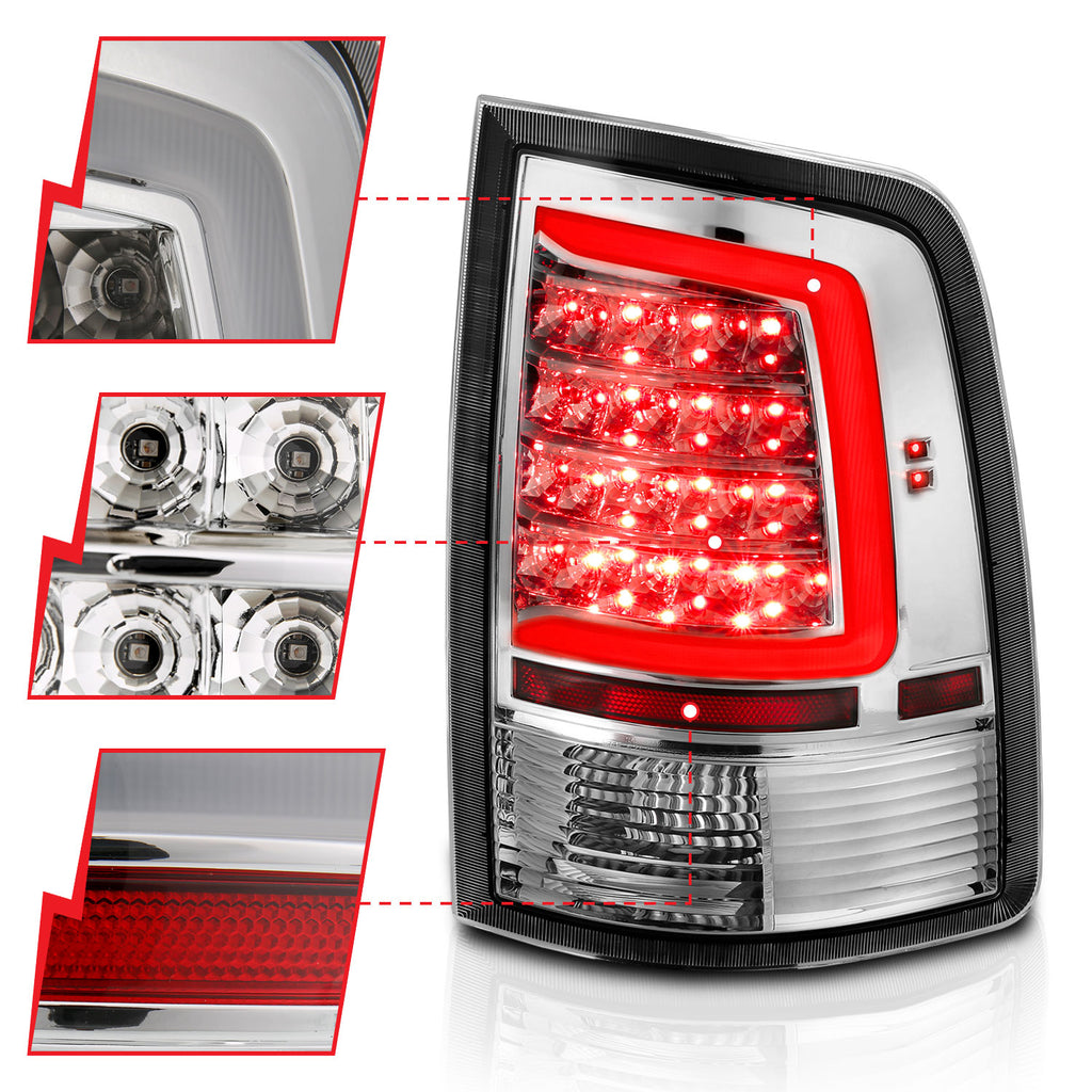 ANZO USA 311320 Tail Light Assembly for Select Dodge Ram 1500, Dodge Ram 2500, Dodge Ram 3500, Ram 1500, Ram Classic, Ram 2500, Ram