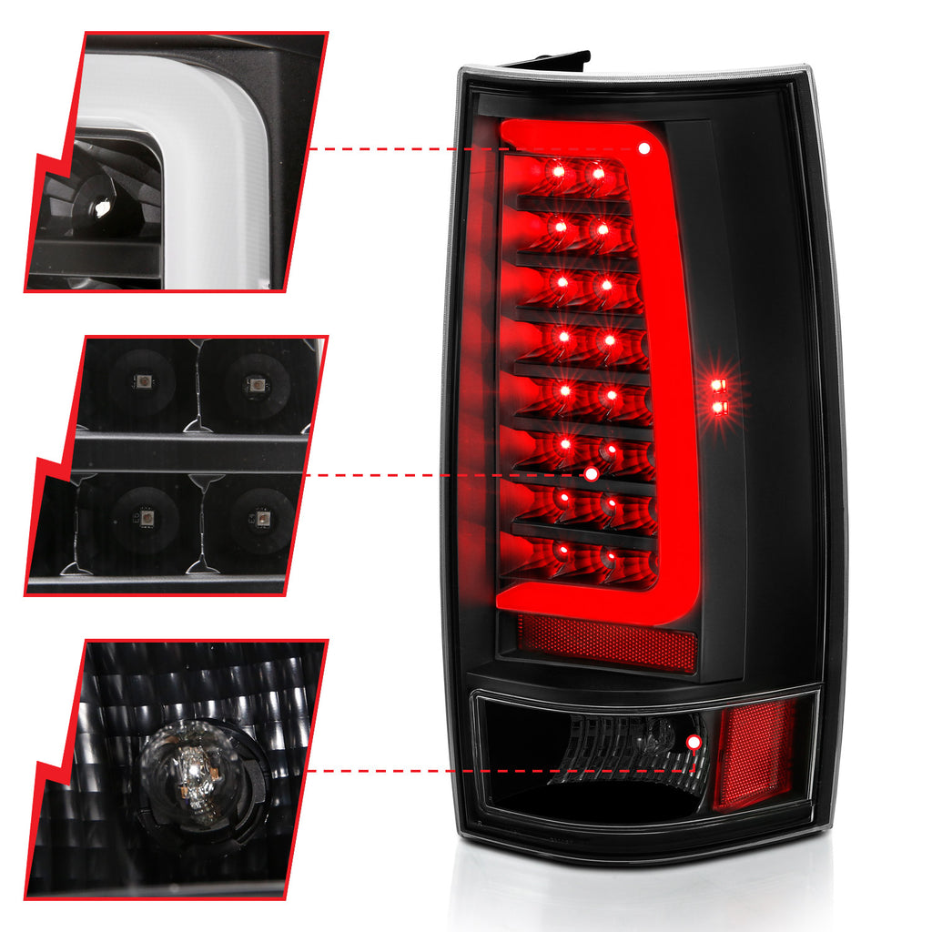 ANZO USA 311321 Tail Light Assembly for Select Chevrolet Suburban 1500, Chevrolet Suburban 2500, Chevrolet Tahoe, GMC Yukon, GMC Yukon XL 1500, GMC Yukon XL