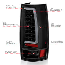Load image into Gallery viewer, ANZO USA 311321 Tail Light Assembly for Select Chevrolet Suburban 1500, Chevrolet Suburban 2500, Chevrolet Tahoe, GMC Yukon, GMC Yukon XL 1500, GMC Yukon XL