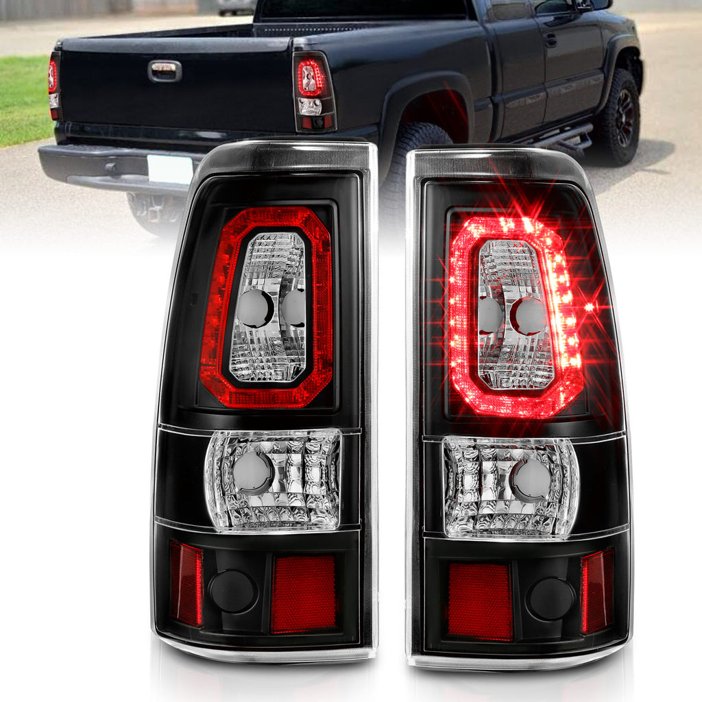 ANZO USA 311327 Tail Light Assembly for Select Chevrolet Silverado 1500, Chevrolet Silverado Classic, Chevrolet Silverado HD, Chevrolet Silverado HD Classic, Chevrolet Silverado 2500, Chevrolet Silverado HD, Chevrolet Silverado HD Classic, Chevrolet