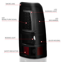Load image into Gallery viewer, ANZO USA 311331 Tail Light Assembly for Select Chevrolet Silverado 1500, Chevrolet Silverado HD, Chevrolet Silverado 2500, Chevrolet Silverado HD, Chevrolet Silverado 3500, GMC Sierra 1500, GMC Sierra Classic, GMC Sierra HD, GMC Sierra 2500, GMC Sierra