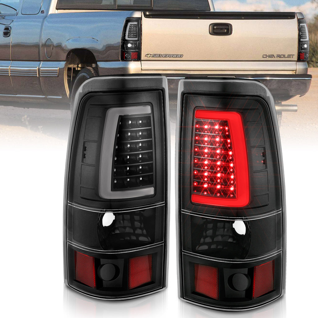 ANZO USA 311333 Tail Light Assembly for Select Chevrolet Silverado 1500, Chevrolet Silverado Classic, Chevrolet Silverado HD, Chevrolet Silverado HD Classic, Chevrolet Silverado 2500, Chevrolet Silverado HD, Chevrolet Silverado HD Classic, Chevrolet