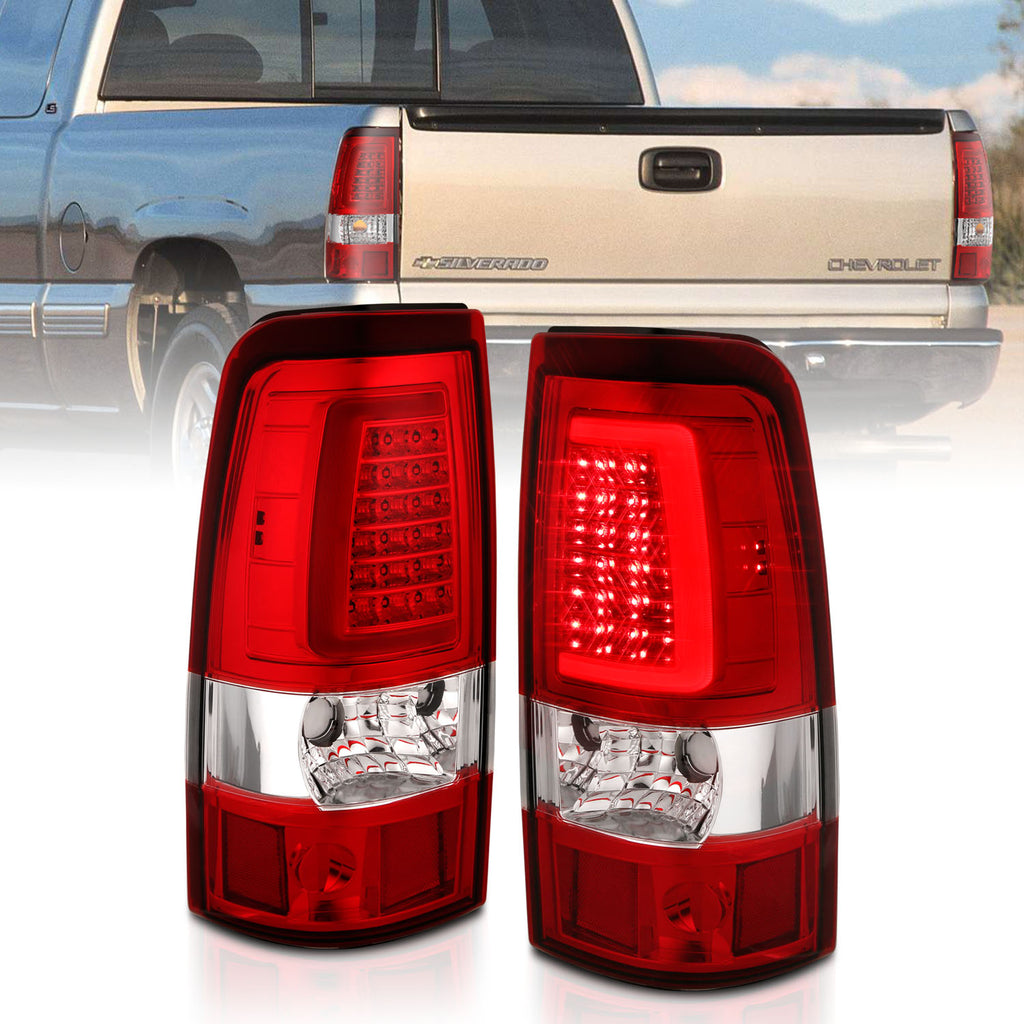 ANZO USA 311335 Tail Light Assembly for Select Chevrolet Silverado 1500, Chevrolet Silverado Classic, Chevrolet Silverado HD, Chevrolet Silverado HD Classic, Chevrolet Silverado 2500, Chevrolet Silverado HD, Chevrolet Silverado HD Classic, Chevrolet