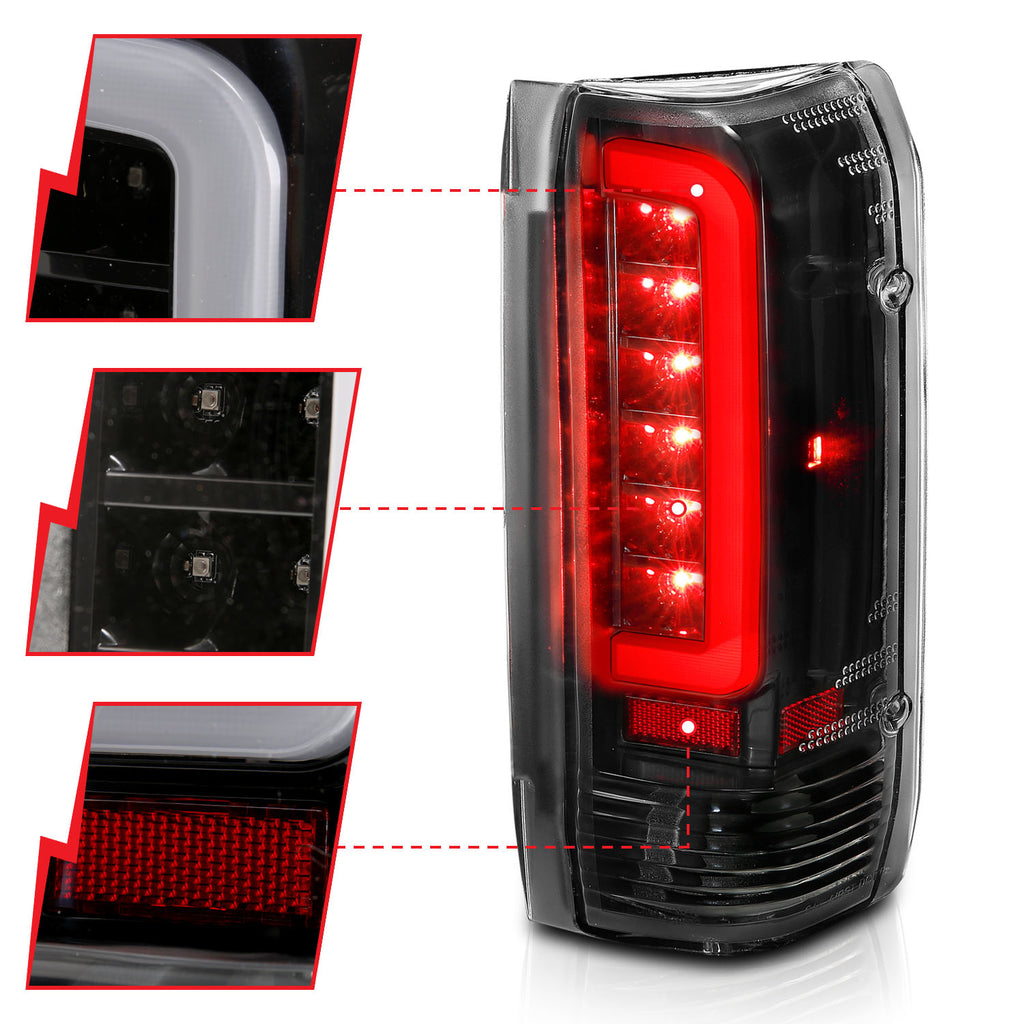 ANZO USA 311350 Tail Light Assembly for Select Ford Bronco, Ford F-150, Ford F-250, Ford F-350