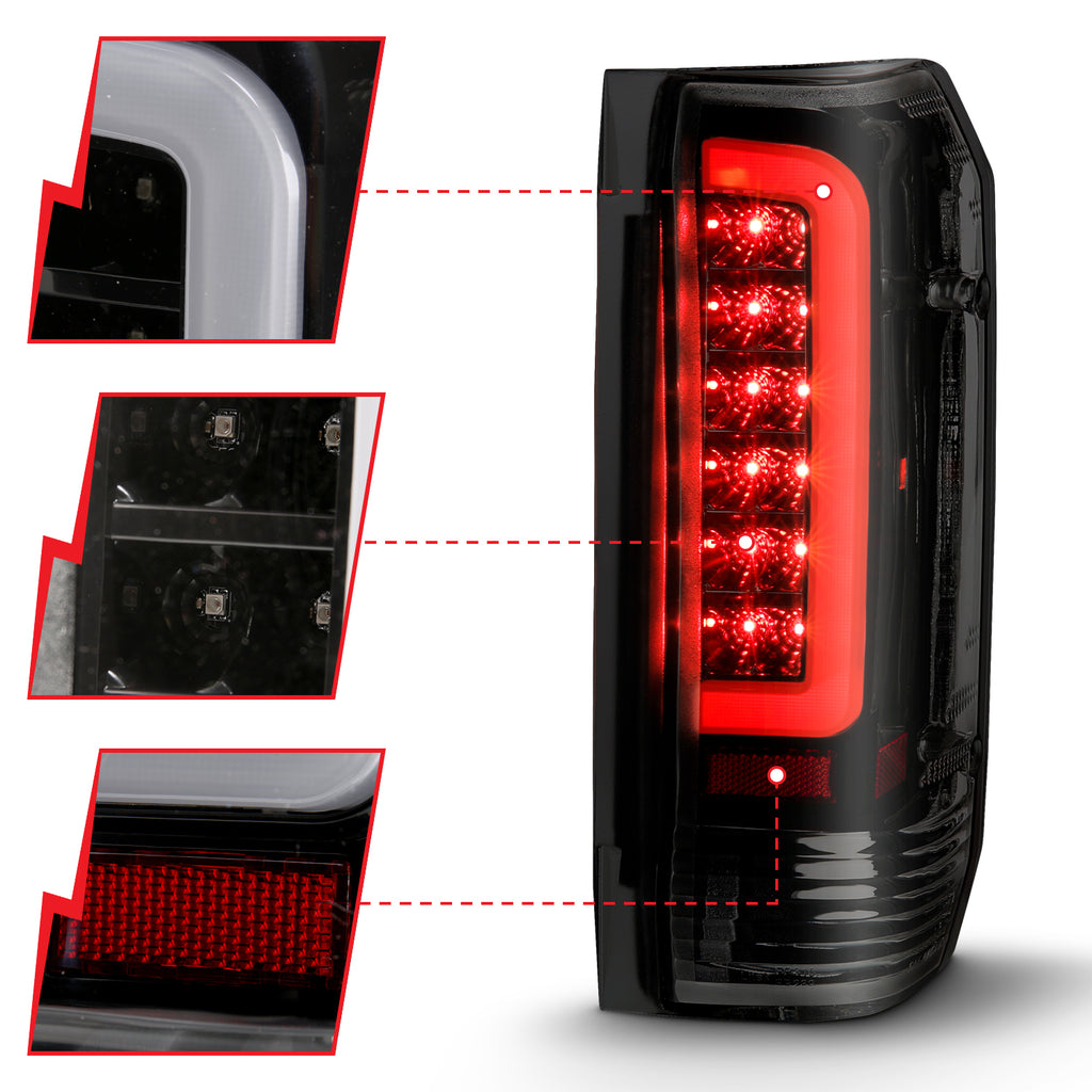 ANZO USA 311351 Tail Light Assembly for Select Ford Bronco, Ford F-150, Ford F-250, Ford F-350