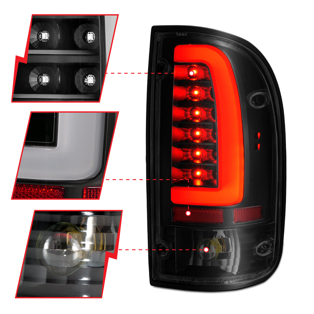 ANZO USA 311354 Tail Light Assembly for Select Toyota Tacoma