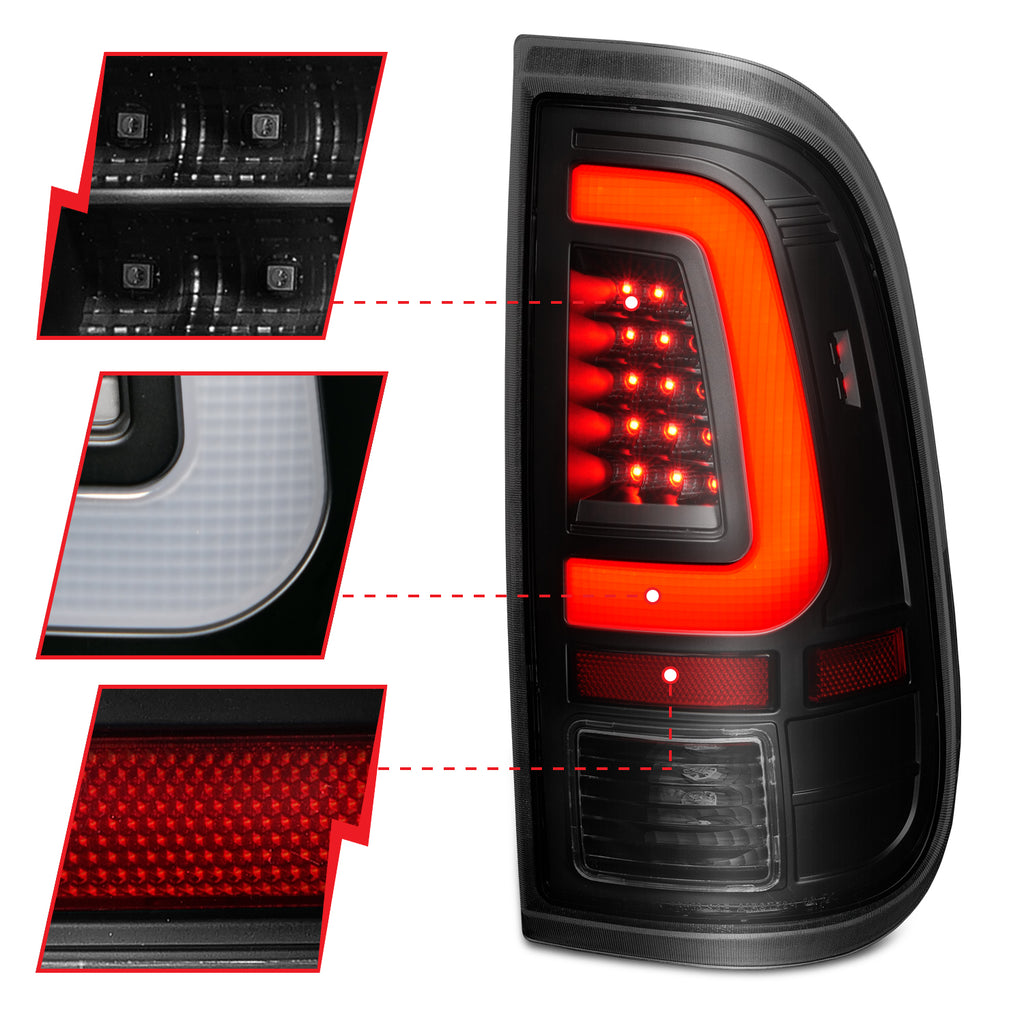 ANZO USA 311379 Tail Light Assembly for Select Ford F-250 Super Duty, Ford F-350 Super Duty, Ford F-450 Super Duty, Ford F-550 Super Duty
