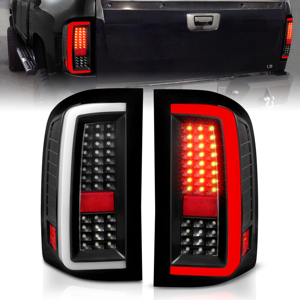 ANZO USA 311380 Tail Light Assembly for Select Chevrolet Silverado 1500, Chevrolet Silverado 2500, Chevrolet Silverado HD, Chevrolet Silverado 3500, Chevrolet Silverado HD