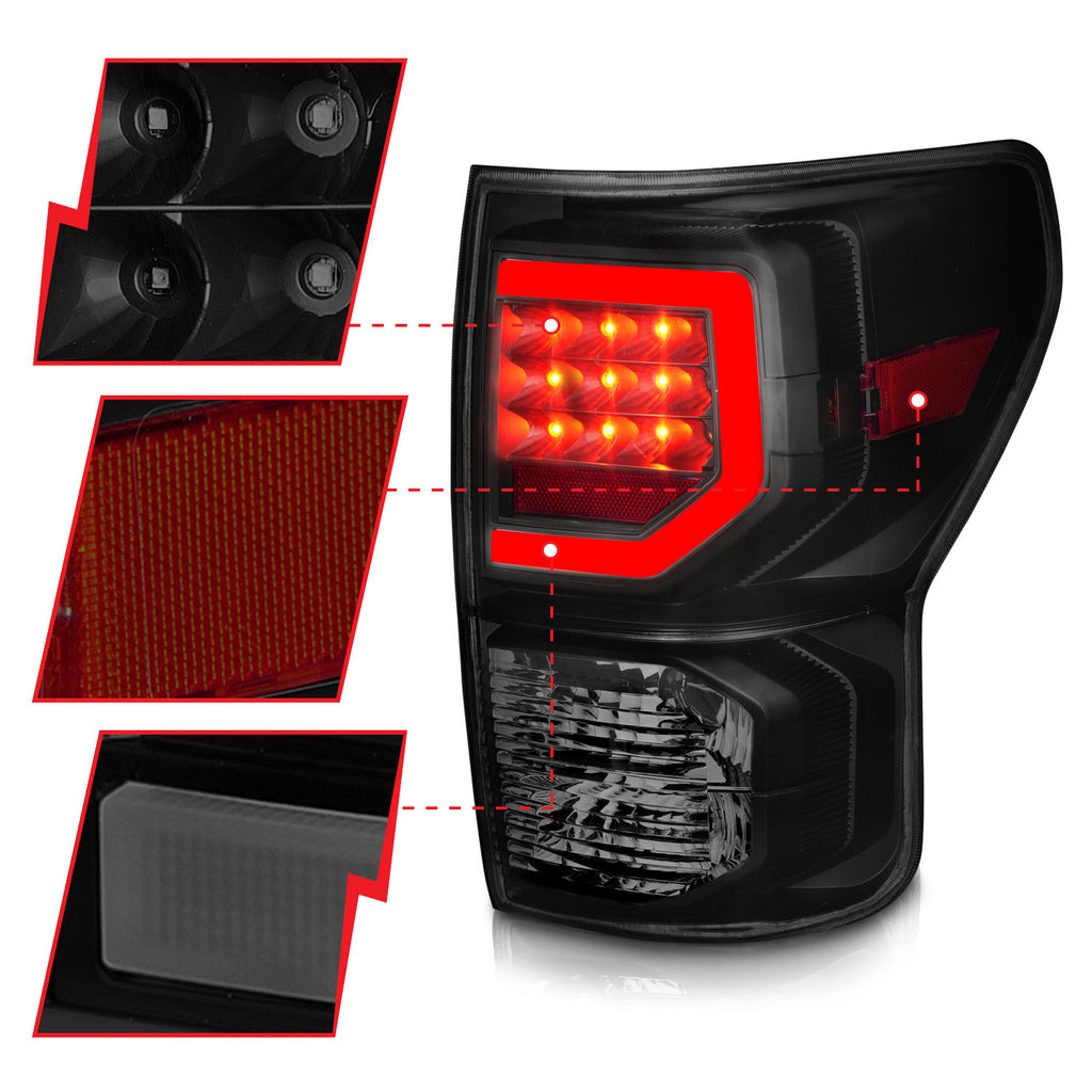 ANZO USA 311387 Tail Light Assembly for Select Toyota Tundra