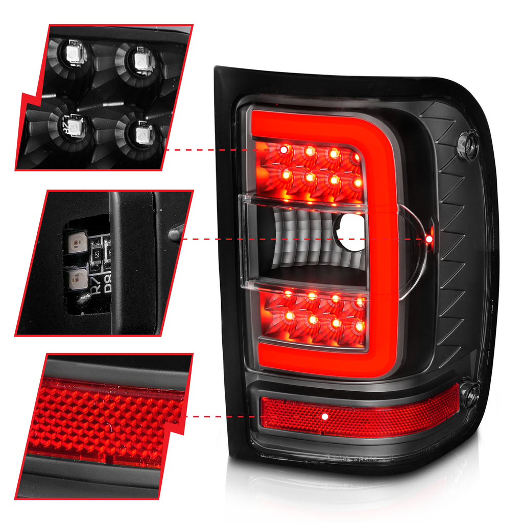 ANZO USA 311390 Tail Light Assembly for Select Ford Ranger