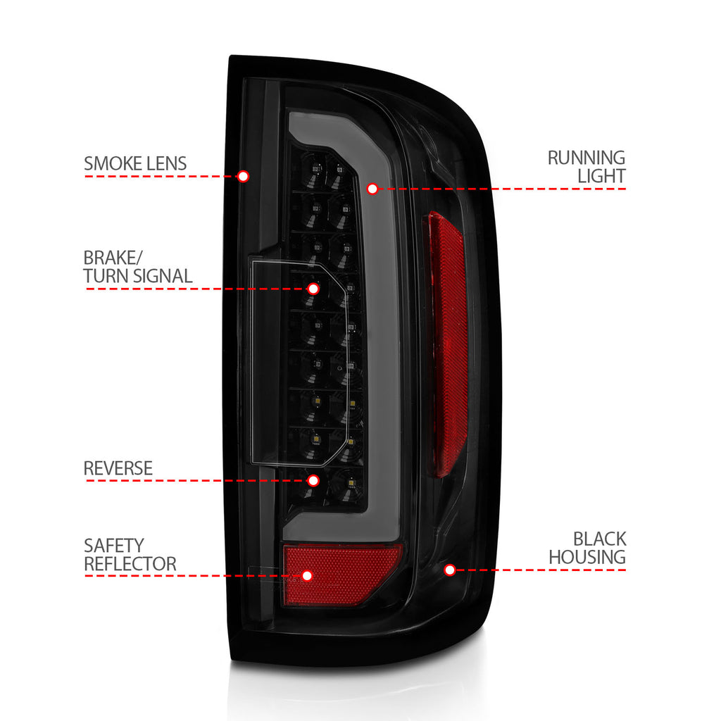 ANZO USA 311403 Tail Light Assembly for Select GMC Canyon