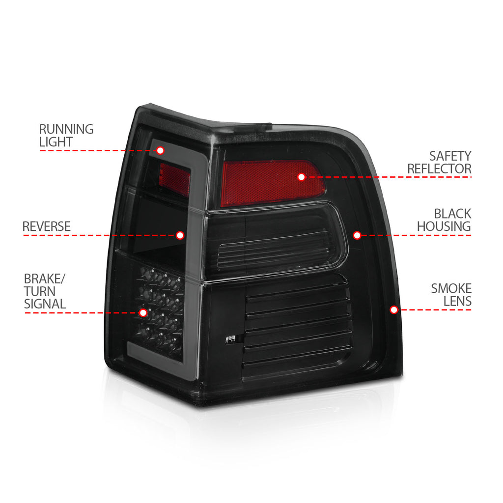 ANZO USA 311409 Tail Light Assembly for Select Ford Expedition