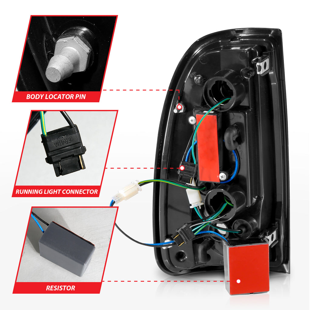 ANZO USA 311413 Tail Light Assembly for Select Toyota Tundra