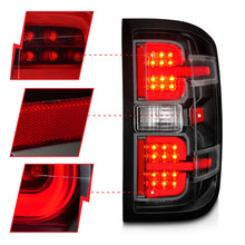 Load image into Gallery viewer, ANZO USA 311425 Tail Light Assembly for Select Chevrolet Silverado 1500, Chevrolet Silverado 2500, Chevrolet Silverado HD, Chevrolet Silverado 3500, Chevrolet Silverado HD, GMC Sierra HD