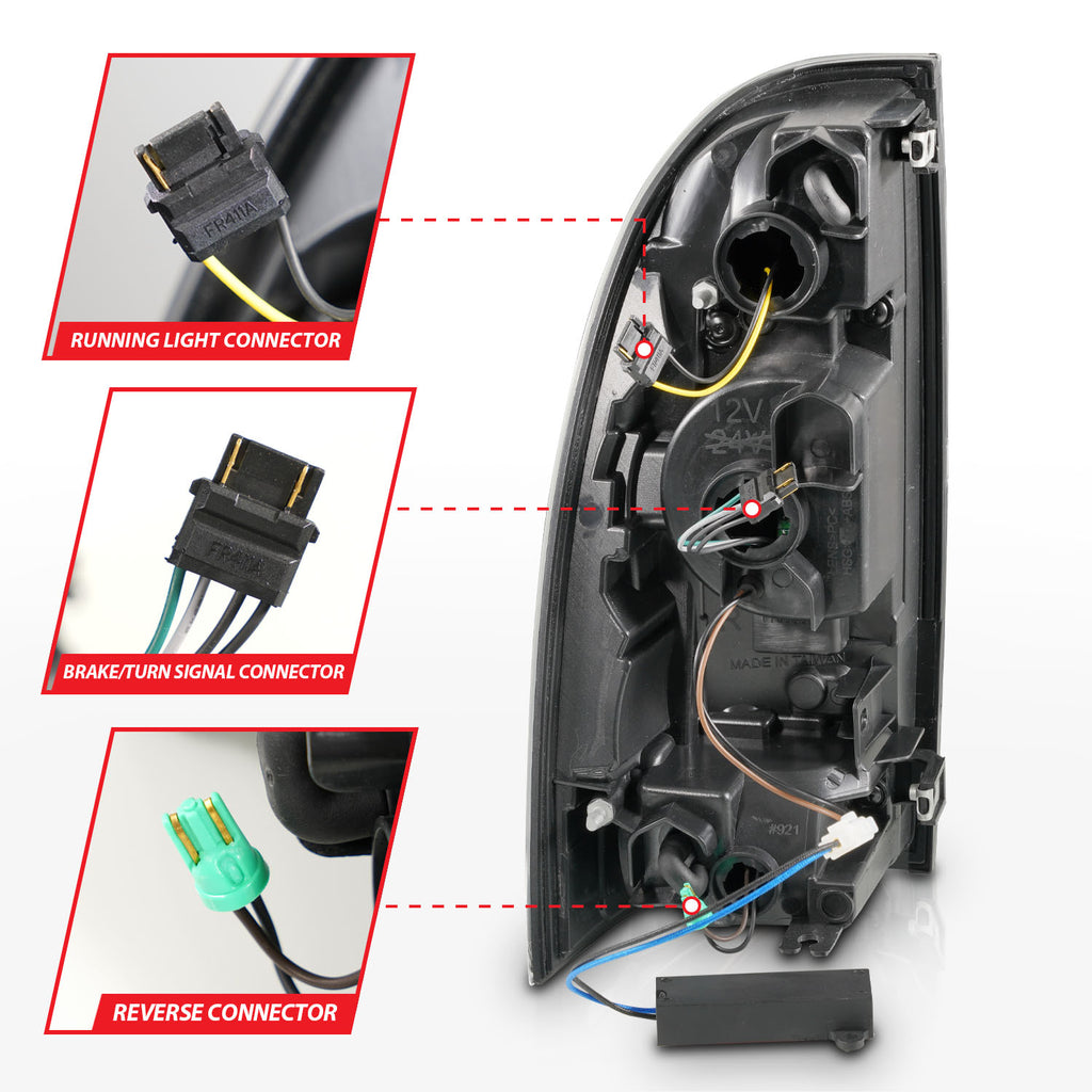ANZO USA 311427 Tail Light Assembly for Select Toyota Tacoma