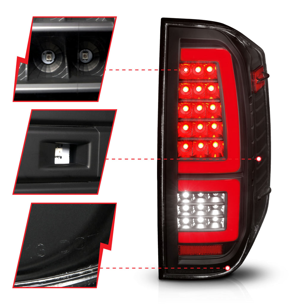 ANZO USA 311436 Tail Light Assembly for Select Toyota Tundra