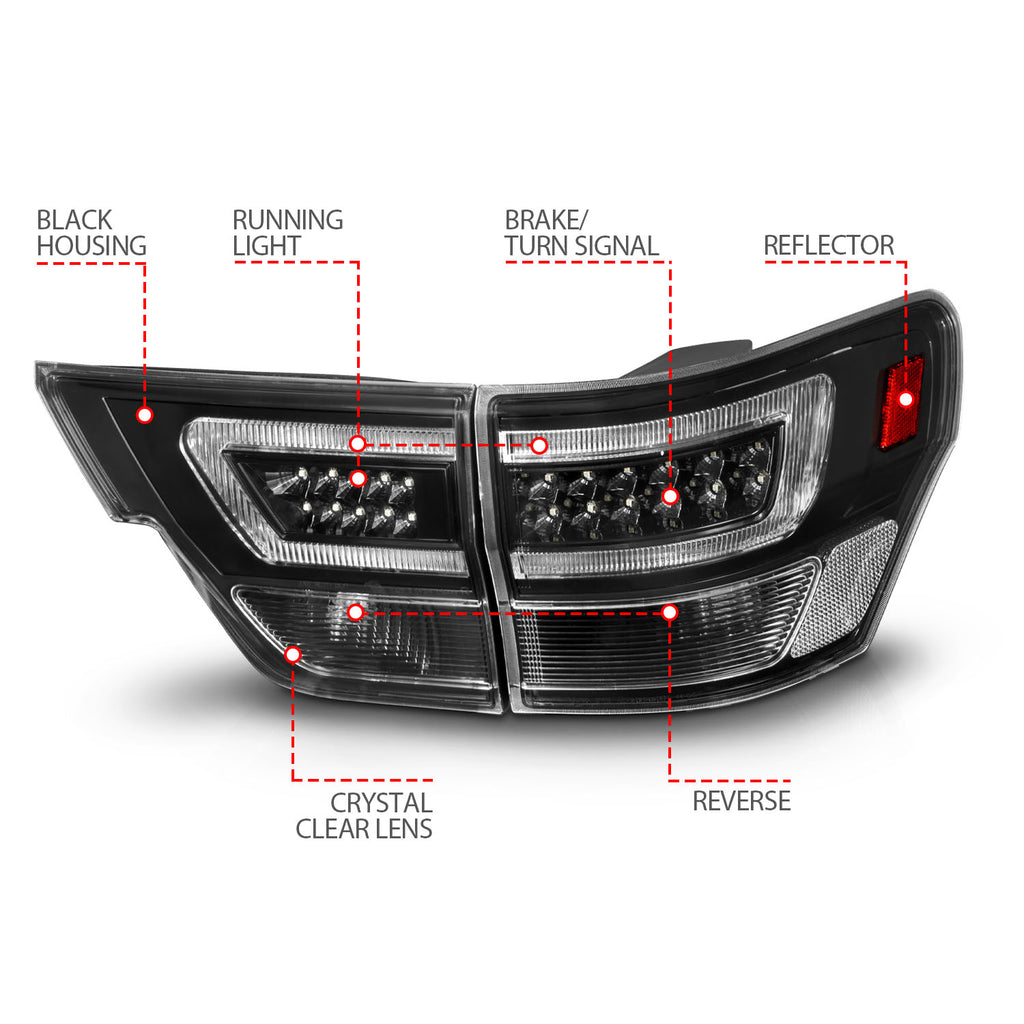 ANZO USA 311439 Tail Light Assembly for Select Jeep Grand Cherokee