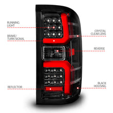 Load image into Gallery viewer, ANZO USA 311450 Tail Light Assembly for Select Chevrolet Silverado 1500, Chevrolet Silverado HD, Chevrolet Silverado HD, GMC Sierra HD