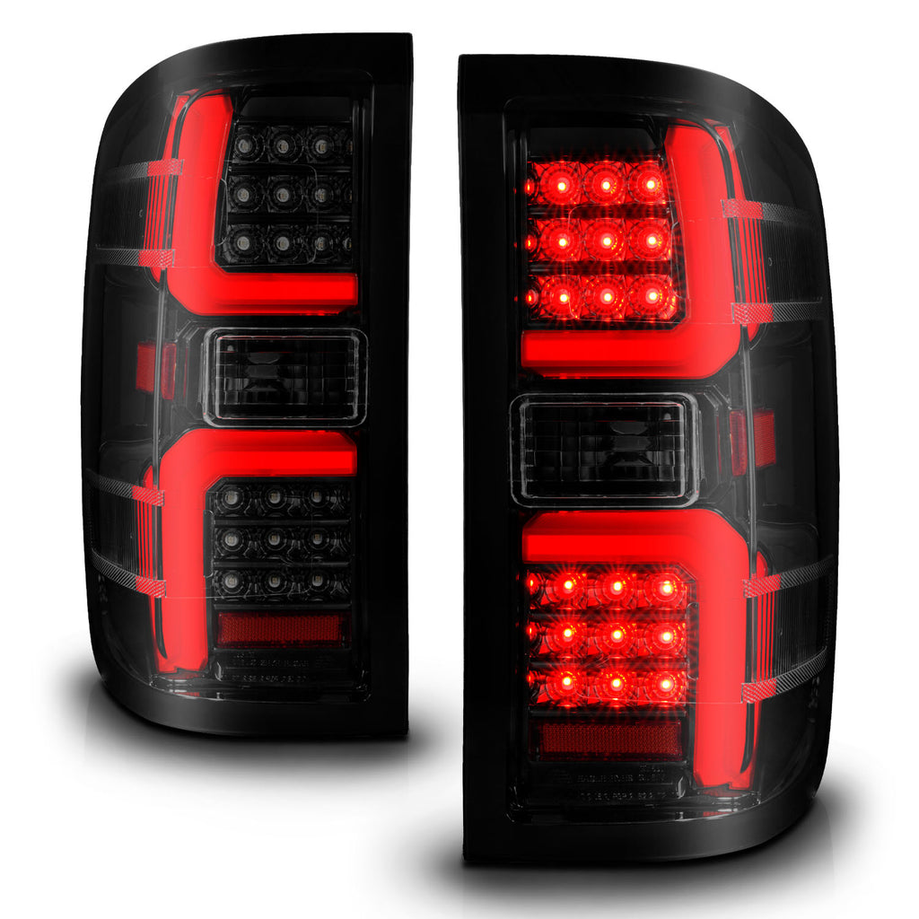 ANZO USA 311451 Tail Light Assembly for Select Chevrolet Silverado 1500, Chevrolet Silverado HD, Chevrolet Silverado HD, GMC Sierra HD