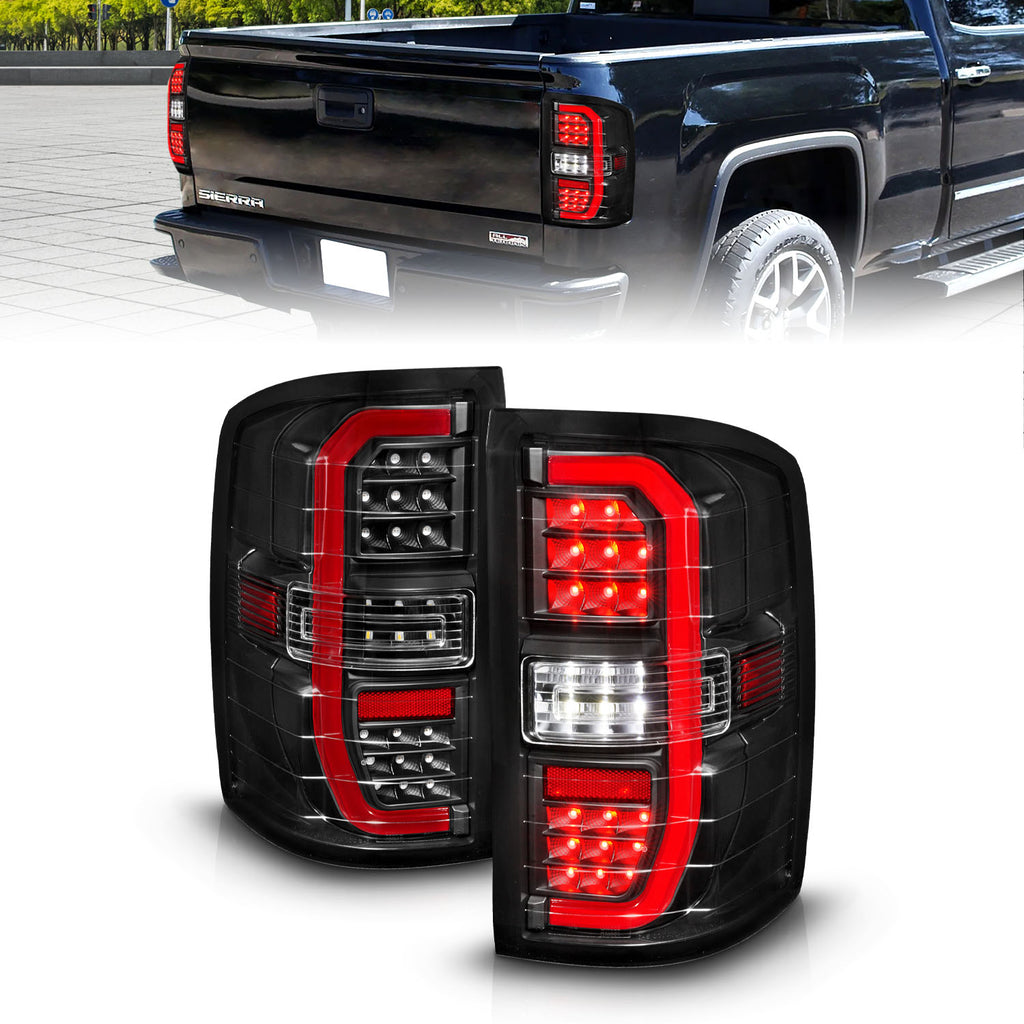 ANZO USA 311464 Tail Light Assembly for Select GMC Sierra 1500, GMC Sierra Limited, GMC Sierra HD, GMC Sierra HD