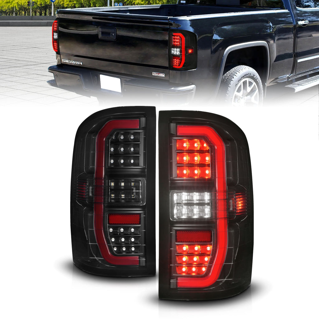 ANZO USA 311465 Tail Light Assembly for Select GMC Sierra 1500, GMC Sierra Limited, GMC Sierra HD, GMC Sierra HD