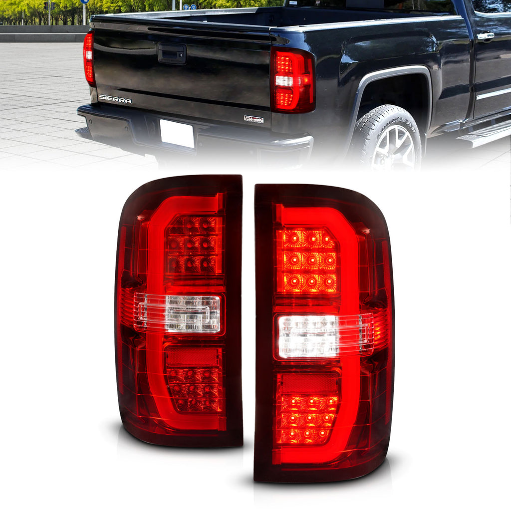 ANZO USA 311466 Tail Light Assembly for Select GMC Sierra 1500, GMC Sierra Limited, GMC Sierra HD, GMC Sierra HD